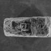 Cross fragment, Strathmartine no 8, face e. showing carved panel (B&W)