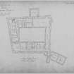 First floor plan of accomodation.
Insc: 'Stirling Castle - 'Old Palace' Block - Accomodation Plan', 
'Lieut Col R.E. C.R.E. Highland Area.'

