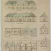 Plans, sections and elevations.
Insc: 'Scottish National Housing Company Limited Housing Scheme Rosyth Type O'.