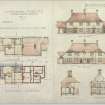 Drawing showing plans, elevations and sections
Titled: 'Scottish National Housing Co Ltd. Housing Scheme Rosyth. Type JJ'
unsigned
