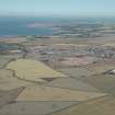 General oblique aerial view of the town looking towards the East Lothian coastline, taken from the SW.