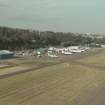 Oblique aerial view centred on the airport, taken from the WSW.