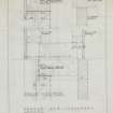 Ground floor plan of stair hall.