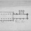 Dunkeld, Dunkeld Cathedral.
Ground plan showing building dates.