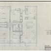 Officers' Flats (Block G). 
Plan of flat type IV showing furniture layout.