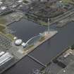 Oblique aerial view of the science centre, taken from the ENE.