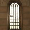 Interior. Detail of window in W aisle