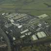 General oblique aerial view centred on the terminal buildings and apron, taken from the ESE.