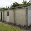 View.  Two bay toilet block. in technical area from NE.
