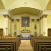 Interior. View west towards the chancel and altar