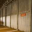 Interior.  Bellman type aircraft hangar detail of doors.