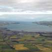 General oblique aerial view looking across the town towards Loch Ryan, taken from the S.