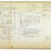 Sketch detail of kitchen finishes
