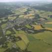 General oblique aerial view centred on the town and village, taken from the WSW.