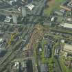 Oblique aerial view of the basin during redevelopment, taken from the E.