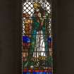 Interior.  Stained glass window depicting Saul designed by R Anning Bell executed by J & W Guthrie