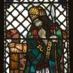 Interior.  Stained glass window depicting Saul designed by R Anning Bell executed by J & W Guthrie