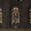 Interior. Lobby   Stained glass windows depicting Angels designed by R Anning Bell executed by J & W Guthrie
