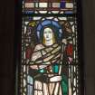 Interior. Lobby   Stained glass windows depicting Angel designed by R Anning Bell executed by J & W Guthrie