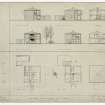 Coventry churches.
Plans, sections, and elevations of vicarages.

