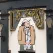 Detail of signage for Fat Sam's restaurant, Fountainbridge, Ediburgh