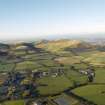 General oblique aerial view looking towards the Pentland Hills Regional Park with the scientific research establishment in the foreground, taken from the SE.