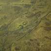 Oblique aerial view centred on the remains of the sheepfolds and field systems, taken from the SE.