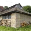 Milking parlour and byre. View from ESE