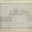 First floor plan showing alternative scheme.