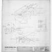 Layout plan and details of sink and range for domestic 'D' cookery.