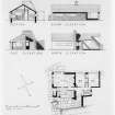 Plan and elevations.