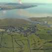 General oblique aerial view centred on the village, taken from the W.