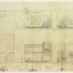 Scottish Industries Exhibition.
Sketch plan, section and elevations of Imperial Chemistry Industry (ICI) exhibition stand.