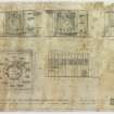 Scottish Industries Exhibition.
Plans, sections, elevations and sketches for the Distilllers Company Limited exhibition stand.