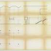 Elevations and plan of escalators.