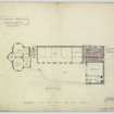 Walkerburn, 'Sunnybrae'.
Ground plan.
Titled: ' "Sunnybrae"   Walkerburn   Stables & Lodges &c'.
Insc: 'Drawing No.10'.   '45 Hanover Str.   Edinr.   April 1912'.