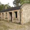 Arched roof bothy, view from W