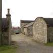 View of steading from path to E