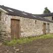 Main block of steading, view from W