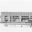 Geneva, Palais des Nations, Extension - 'E Building'
Sketch elevation of proposed scheme for extension.