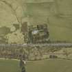 Oblique aerial view centred on the country house and landscaped garden, taken from the S.