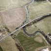 Oblique aerial view centred on the road bridge, taken from the E.