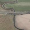 Oblique aerial view centred on the road bridges, taken from the S.