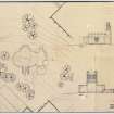 Site plan and sections of Meeting House.