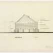 W elevation of Meeting House.