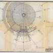 Paving plan for ground floor of Meeting House.