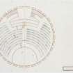 Seating plan for ground floor of Meeting House.