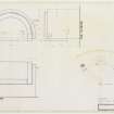 Plans and elevations of priest's seat for the Meeting House.