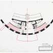 Sketch plan of sacristy and Roman Catholic space in Meeting House.