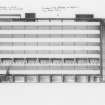 Newcastle-upon-Tyne, Kings College.
Sketch elevation of Physics Building.